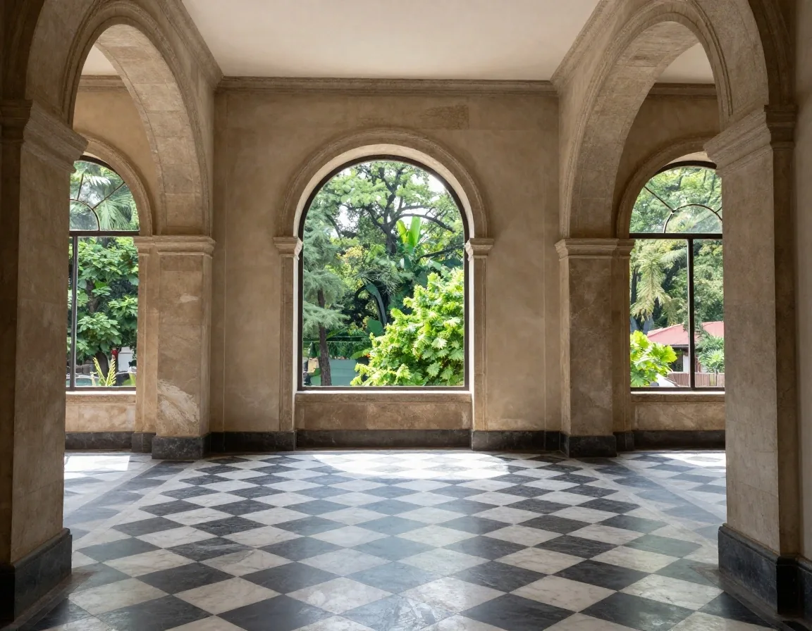 Galería interior del Alcázar en el Castillo de Chapultepec