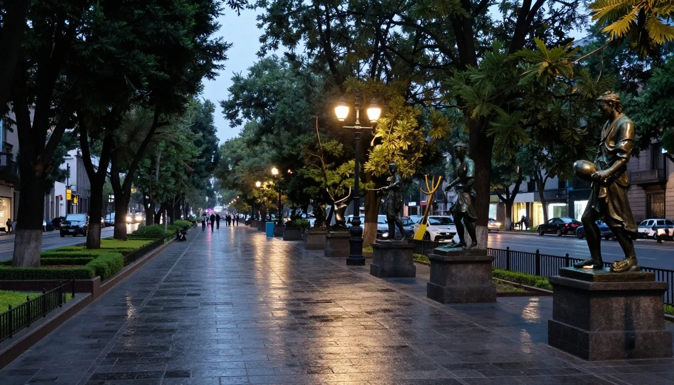 Corredor cultural de Paseo de la Reforma en la Ciudad de México