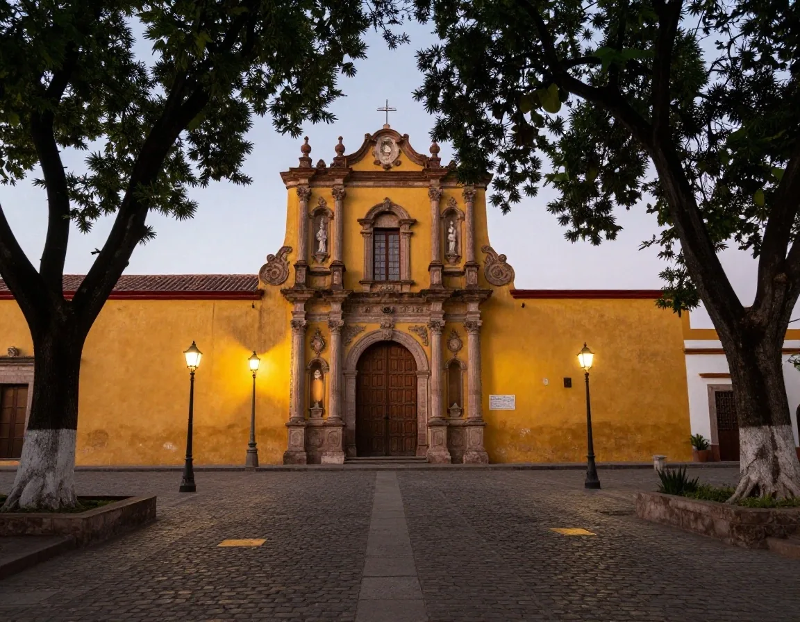 Callejón del Aguacate and Santa Catarina chapel in Coyoacán